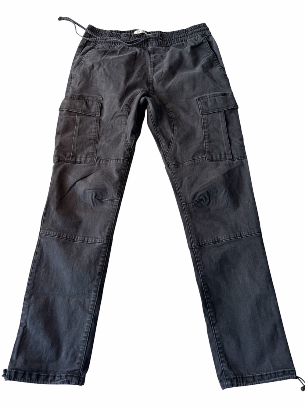 ✅ PacSun Women's High-Rise washed out Black Cargo pants size M